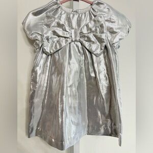Zara Metallic Silver Dress
